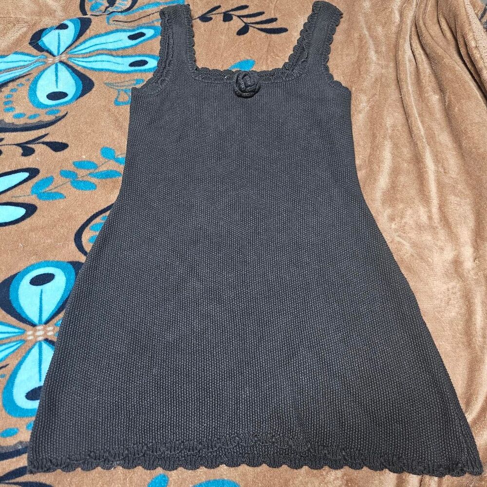 Wild Fable black knit mini dress